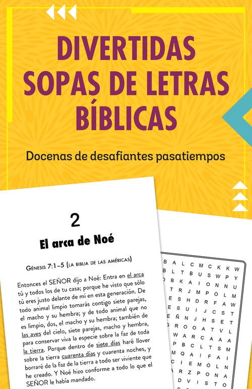  Divertidas sopas de letras bíblicas 