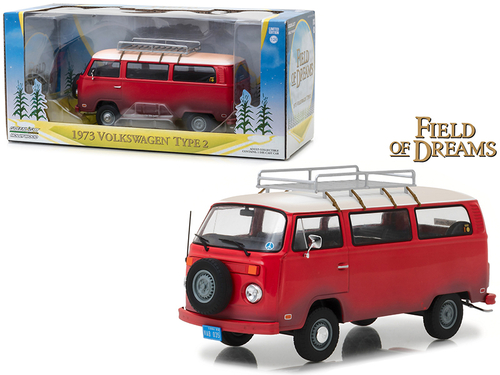 1973 Volkswagen Bus Type 2 (T2B) Red \Field of Dreams\" Movie (1989)