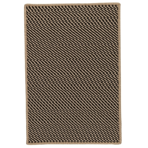 Colonial Mills Rug IM13R036X060S 3 x 5 ft. Point Prim Braided Rug  Bla