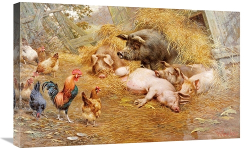 Global Gallery GCS-267562-30-142 30 in. My Ladys at Home Art Print - H