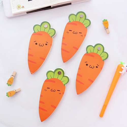 Cute Carrot Marker Memo Pad Word Pocket