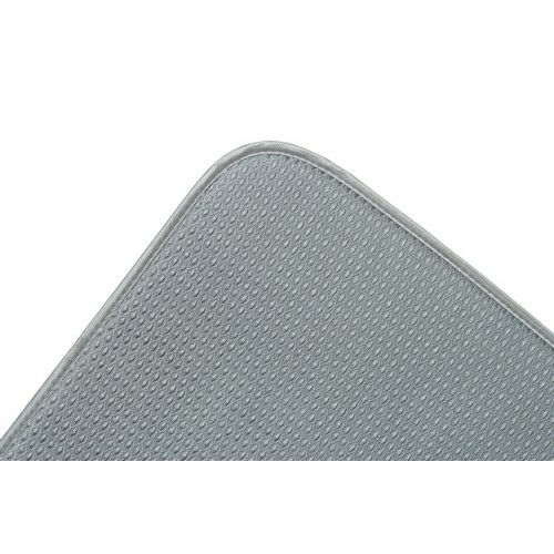 Grey Dish Drying Mat, 16 x 18 in.
