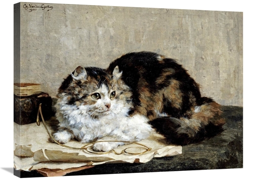 Global Gallery GCS-267485-30-142 30 in. A Tabby Cat Art Print - Charle