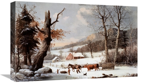 Global Gallery GCS-277226-22-142 22 in. Winter in the Country - Homewa