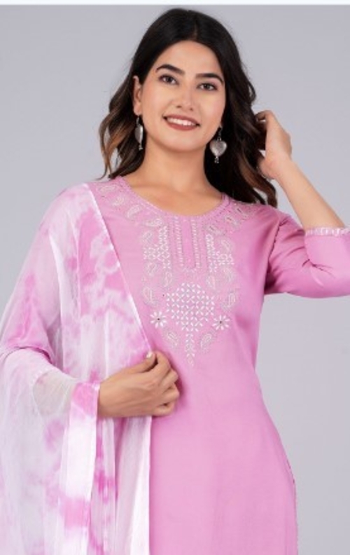 Floral Printed Regular Pure Cotton Kurta With Pyjamas & Dupatta