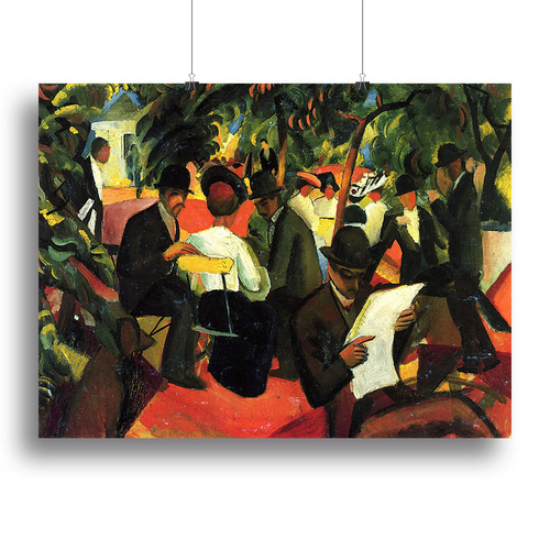 Garden Restaurant by Macke Canvas Print or Poster