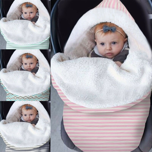 Cute Newborn Infant Baby Girls Boys Velvet Swaddle