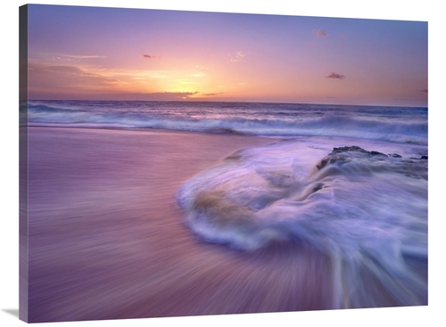 Global Gallery GCS-396025-3040-142 30 x 40 in. Sandy Beach at Sunset&#