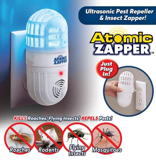 White Ultrasonic Soundwaves Electronic Mosquito Pest Killer Insect Tra