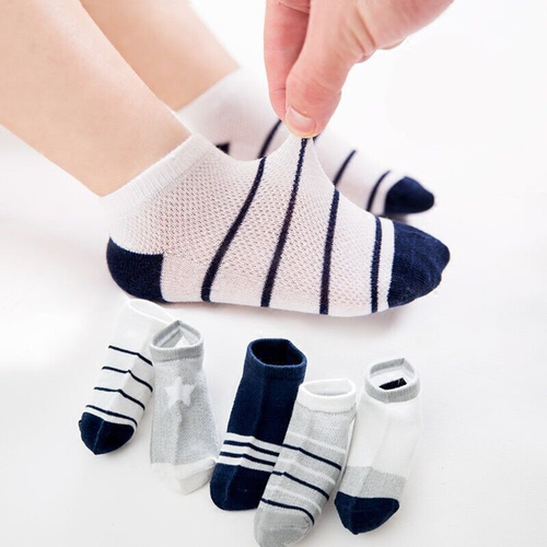 5Pairs Children Sports Socks Spring Summer Autumn