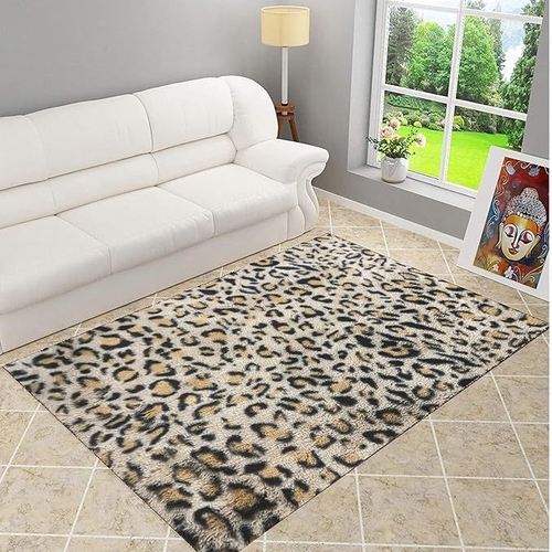 CottonFry Faux Sheepskin Fur Area Rugs Round Fur Throw Rug Floor Mat