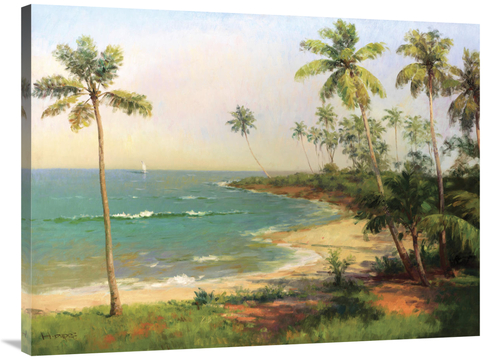 Global Gallery GCS-132401-3040-142 30 x 40 in. Tropical Coastline Art 