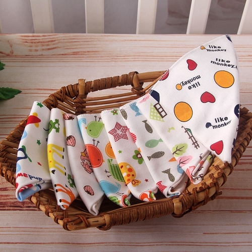 Baby bibs High quality triangle double layers