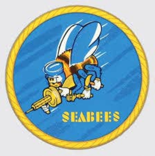 3 Inch Cloth Patch Seabees