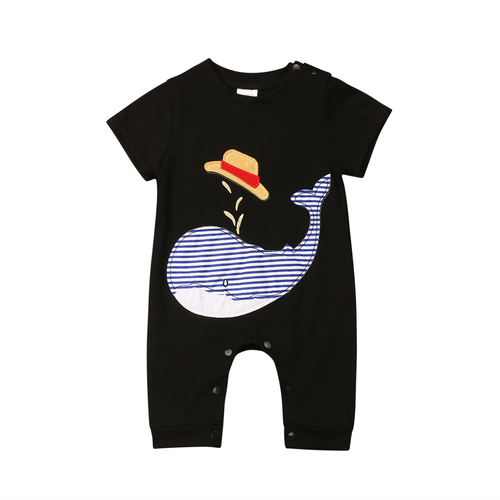 2018 Newborn Baby Boys Girls Cartoon Whale One