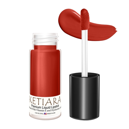 Ketiara Premium Full Coverage Big Brush Earth Liquid Lipstick Infused