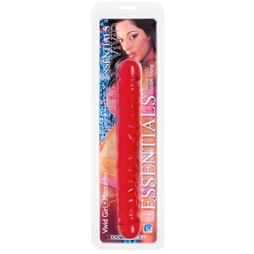 Vivid Essentials 12 Inch Double Dong - Red