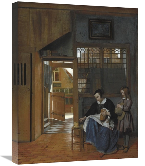 Global Gallery GCS-459964-2024-142 20 x 24 in. A Woman Preparing Bread