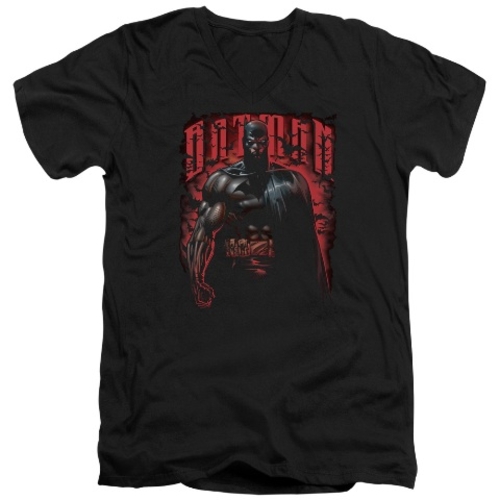 Trevco Batman-Red Knight - Short Sleeve Adult 30-1 Tee - Black, 2X