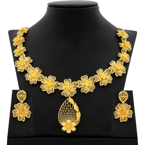 NECKLACE SET WITH RING AND STUD