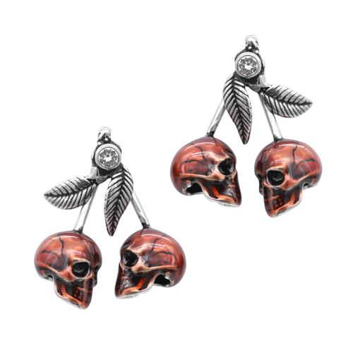 Cherry Skulls Earrings
