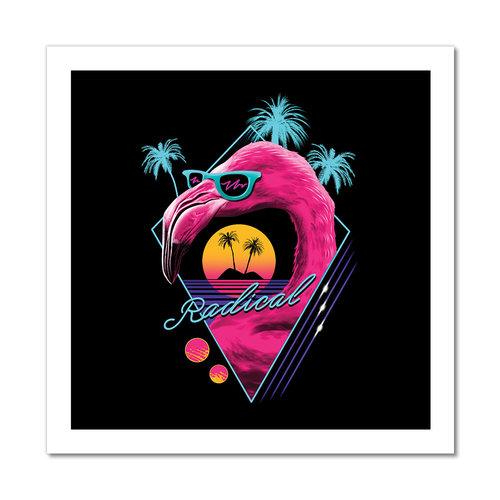 MightySkins ART-PA-RO-1812-Radical Flamingo 12 x 12 in. Radical Flamin