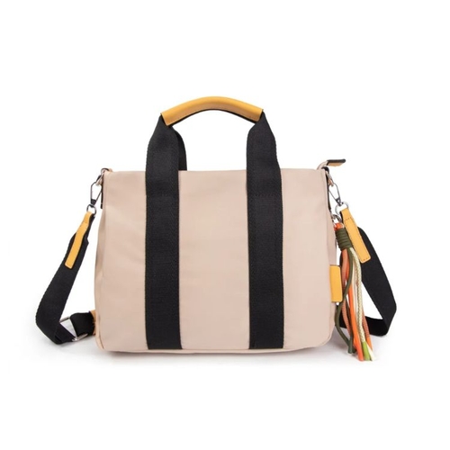 Bolso Kendall beige y amarillo