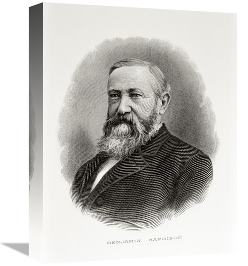 Global Gallery GCS-280689-16-142 16 in. Benjamin Harrison Art Print - 