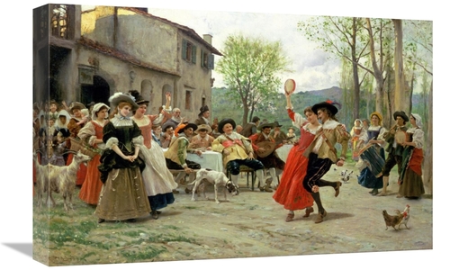 Global Gallery GCS-267644-22-142 22 in. Silks & Satins at the Wedding 