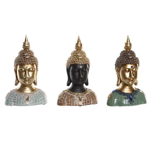 Decorative Figure DKD Home Decor 16 x 10 x 26 cm Black Buddha