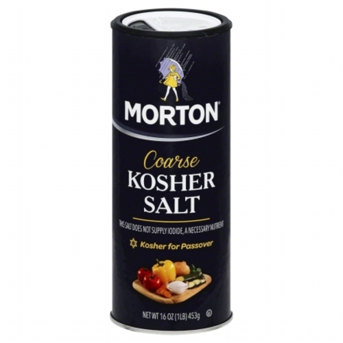 MORTONS 607196 16 oz. Salt Kosher Coarse Cnstr