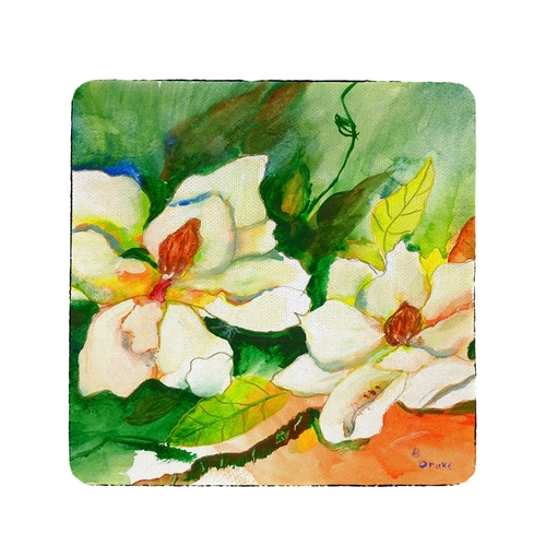 Betsy Drake CT251 Magnolias Coaster - Set of 4