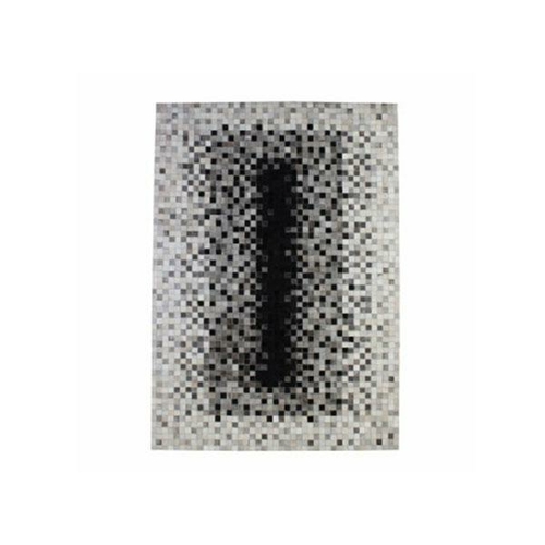 La Paz Pixel Ivory Black Rug