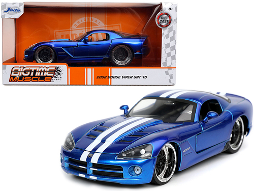 2008 Dodge Viper SRT 10 Candy Blue with White Stripes \Bigtime