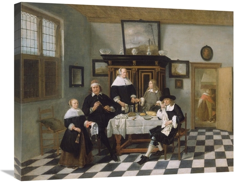 Global Gallery GCS-459994-2228-142 22 x 28 in. Family Group in An Inte