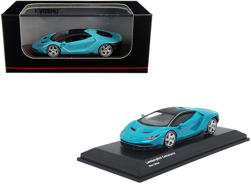 Lamborghini Centenario Light Blue with Black Top 1/64 Diecast Model