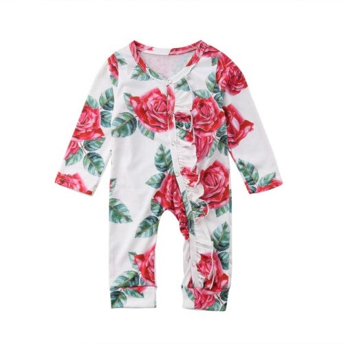 New Baby Girl Kid Floral Romper Jumpsuit