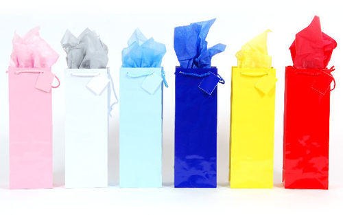 Glossy Small Primary Colors Gift Bag