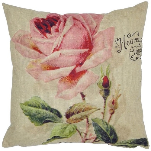 Square Cushion case Romantic Pink Pillowcase Cover