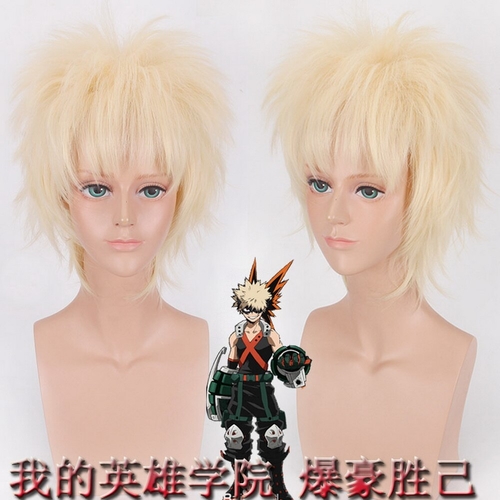 My Hero Academia Bakugou Katsuki Blonde Short