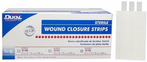 Pack of 2000 Wound Closure Strips 1/4" x 4". Adhesive Wound Closure