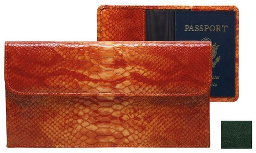 Main Raika RM 174 GREEN Travel Pouch with Passport - Green image