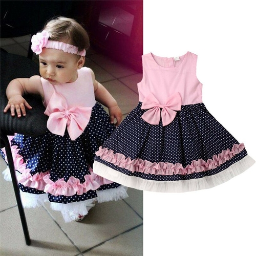 Sweet Baby Girl Toddler Formal Dress Sleeveless