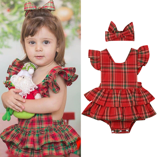 Christmas Cute Toddler Kids Baby Girls Summer