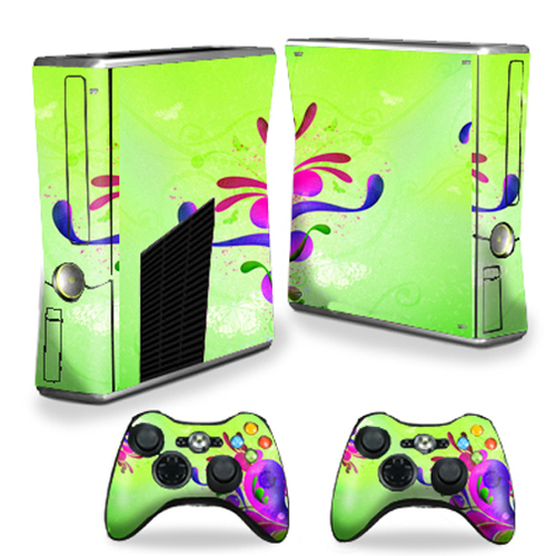 MightySkins XBOX360S-Pastel Flourish Skin Decal Wrap Cover for Xbox 36