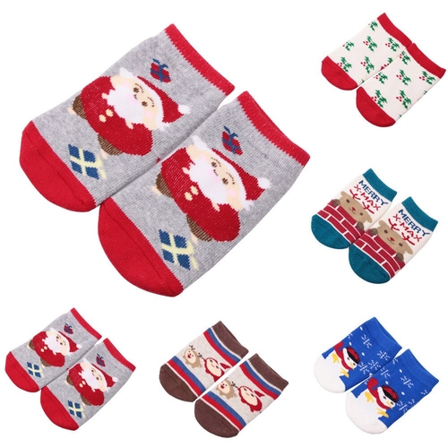 Fashion Christmas XMAS Baby Infant Socks