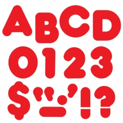 Trend Enterprises T-432BN 2 in. Casual Ready Letters, Red - Pack o