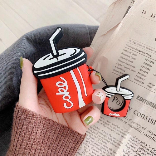 3D Cartoon Coke Drink AirPods Case