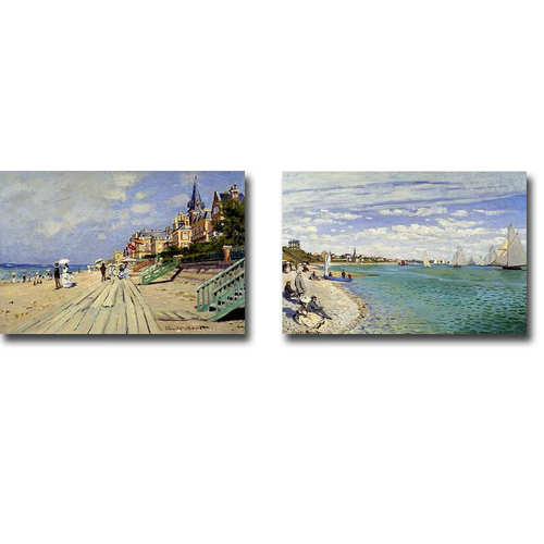 Artistic Home Gallery 1624AM929SAG The Beach At Trouville & The Beach 