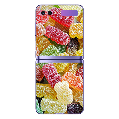 MightySkins CF-SAZFL-Sour Candy Carbon Fiber Skin for Samsung Galaxy Z